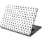 White and Black Polka Dots Dell Chromebook Skin