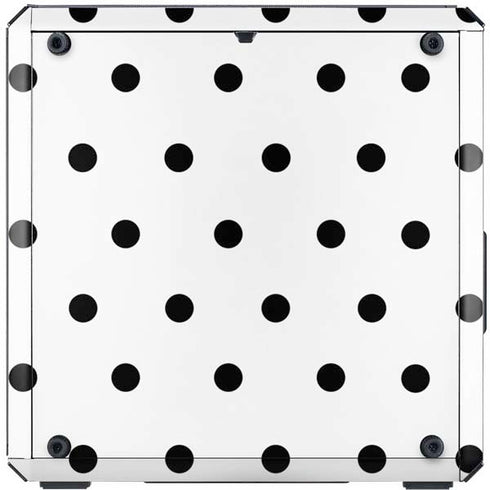 White and Black Polka Dots Cooler Master MasterBox Q300L Mini Tower Skin