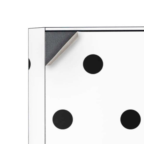 White and Black Polka Dots Corsair 4000D Tempered Glass Mid-Tower ATX Case Skin