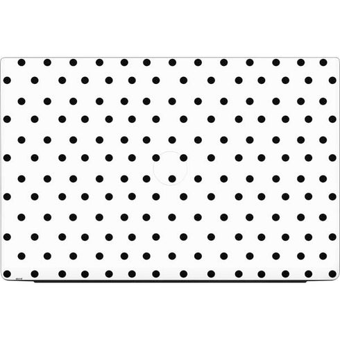 White and Black Polka Dots Dell Vostro Skin