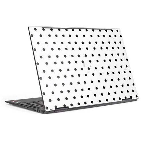 White and Black Polka Dots HP Envy Skin