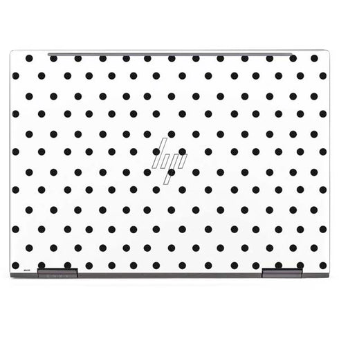 White and Black Polka Dots HP Envy Skin