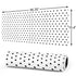 White and Black Polka Dots Gaming Mouse Pad