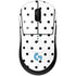White and Black Polka Dots G Pro Wireless Gaming Mouse Skin