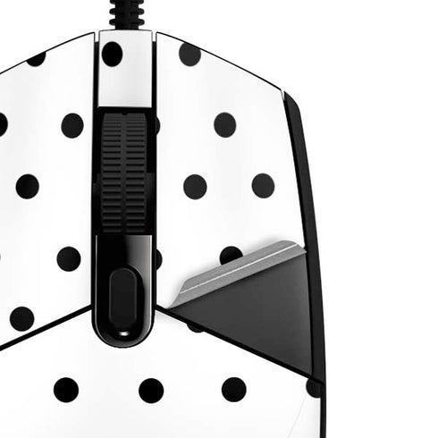 White and Black Polka Dots G203 Prodigy RGB Wired Gaming Mouse Skin