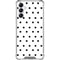 White and Black Polka Dots Galaxy A14 5G Clear Case