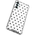 White and Black Polka Dots Galaxy A14 5G Clear Case