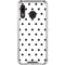 White and Black Polka Dots Galaxy A30 Clear Case
