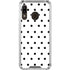 White and Black Polka Dots Galaxy A30 Clear Case