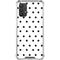 White and Black Polka Dots Galaxy A32 5G Clear Case
