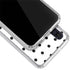 White and Black Polka Dots Galaxy A50 Clear Case