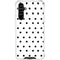 White and Black Polka Dots Galaxy A54 5G Clear Case
