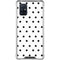 White and Black Polka Dots Galaxy A71 5G Clear Case