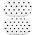 White and Black Polka Dots Galaxy Buds Plus Skin