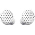 White and Black Polka Dots Galaxy Buds Plus Skin