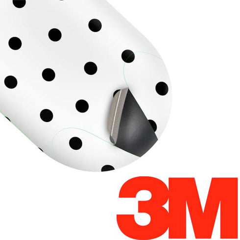 White and Black Polka Dots Galaxy Buds Skin
