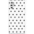 White and Black Polka Dots Galaxy Note 10 Plus Skin