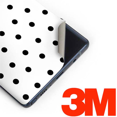 White and Black Polka Dots Galaxy Note 9 Skin