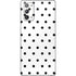 White and Black Polka Dots Galaxy Note20 5G Skin