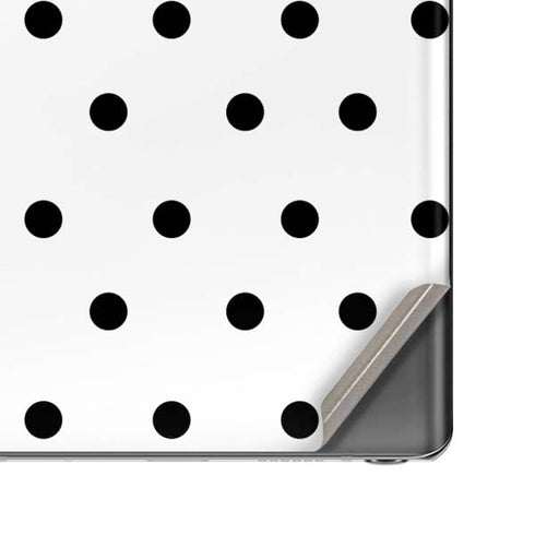 White and Black Polka Dots Galaxy Note20 5G Skin