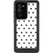White and Black Polka Dots Galaxy Note20 Ultra 5G Waterproof Case