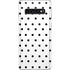 White and Black Polka Dots Galaxy S10 Skin