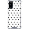 White and Black Polka Dots Galaxy S20 FE Clear Case