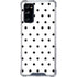 White and Black Polka Dots Galaxy S20 FE Clear Case
