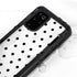 White and Black Polka Dots Galaxy S20 Plus Waterproof Case