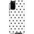 White and Black Polka Dots Galaxy S20 Pro Case