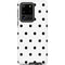 White and Black Polka Dots Galaxy S20 Ultra 5G Pro Case