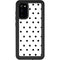 White and Black Polka Dots Galaxy S20 Waterproof Case