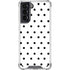 White and Black Polka Dots Galaxy S21 5G Clear Case
