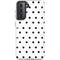 White and Black Polka Dots Galaxy S21 5G Pro Case