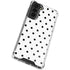 White and Black Polka Dots Galaxy S21 FE Clear Case