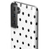 White and Black Polka Dots Galaxy S21 Plus 5G Pro Case