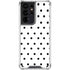 White and Black Polka Dots Galaxy S21 Ultra 5G Clear Case