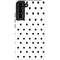 White and Black Polka Dots Galaxy S22 Plus Pro Case