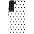 White and Black Polka Dots Galaxy S22 Plus Pro Case
