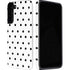 White and Black Polka Dots Galaxy S22 Plus Pro Case