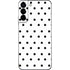 White and Black Polka Dots Galaxy S22 Plus Skin