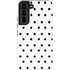 White and Black Polka Dots Galaxy S22 Pro Case