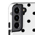 White and Black Polka Dots Galaxy S22 Pro Case