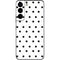 White and Black Polka Dots Galaxy S22 Skin