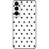 White and Black Polka Dots Galaxy S22 Skin