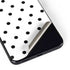 White and Black Polka Dots Galaxy S22 Skin