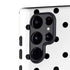 White and Black Polka Dots Galaxy S22 Ultra Pro Case