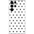 White and Black Polka Dots Galaxy S22 Ultra Skin