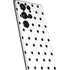 White and Black Polka Dots Galaxy S22 Ultra Skin