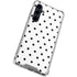 White and Black Polka Dots Galaxy S23 FE Clear Case